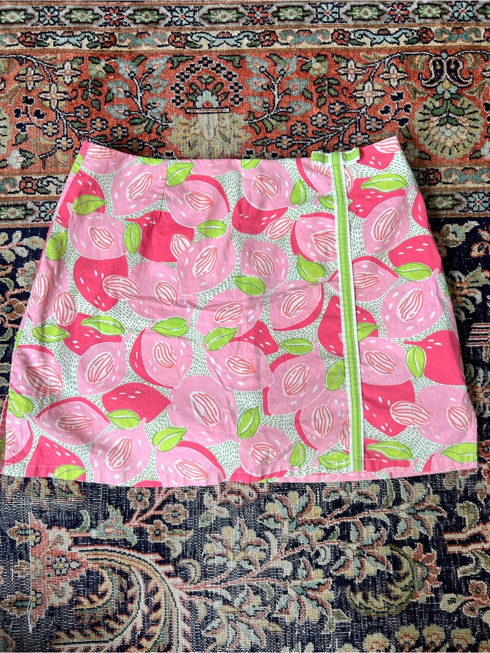 Vintage Y2K Lilly Pulitzer White Label pink and green skort - size 4